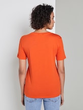 Printed T-shirt - Women - Fiery Orange Printed T-shirt - Women - Fiery Orange - 2 - Mine to five