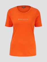 Printed T-shirt - Women - Fiery Orange Printed T-shirt - Women - Fiery Orange - 7 - Mine to five