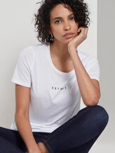 Printed T-shirt - Women - White Printed T-shirt - Women - White - 5 - Mine to five