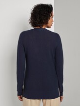 Cardigan mit Kontrast-Details - Frauen - Sky Captain Blue Cardigan mit Kontrast-Details - Frauen - Sky Captain Blue - 2 - Mine to five