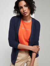 Cardigan mit Kontrast-Details - Frauen - Sky Captain Blue Cardigan mit Kontrast-Details - Frauen - Sky Captain Blue - 5 - Mine to five