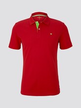Basic polo shirt - Men - brilliant red Basic polo shirt - Men - brilliant red - 7 - TOM TAILOR