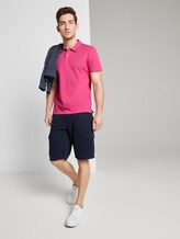 Basic Poloshirt - Männer - carmine pink Basic Poloshirt - Männer - carmine pink - 3 - TOM TAILOR