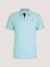 Basic Poloshirt - Männer - lucite green white melange Basic Poloshirt - Männer - lucite green white melange - 7 - TOM TAILOR