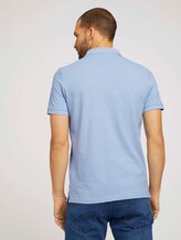 Basic Poloshirt - Männer - dusk blue white melange Basic Poloshirt - Männer - dusk blue white melange - 2 - TOM TAILOR