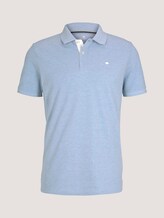 Basic Poloshirt - Männer - dusk blue white melange Basic Poloshirt - Männer - dusk blue white melange - 7 - TOM TAILOR