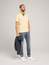 Basic Poloshirt - Männer - pale yellow white melange Basic Poloshirt - Männer - pale yellow white melange - 3 - TOM TAILOR