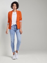 Feiner Crêpe Blazer - Frauen - Fiery Orange Feiner Crêpe Blazer - Frauen - Fiery Orange - 3 - Mine to five