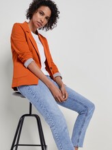 Feiner Crêpe Blazer - Frauen - Fiery Orange Feiner Crêpe Blazer - Frauen - Fiery Orange - 5 - Mine to five