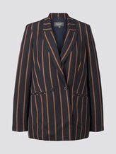 Zweireihiger Blazer mit Nadelstreifen - - navy beige orange stripe Zweireihiger Blazer mit Nadelstreifen - - navy beige orange stripe - 7 - Mine to five