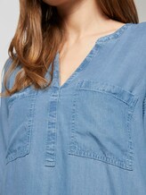 Denim Tunika-Bluse aus Tencel - Frauen - mid stone bright blue denim Denim Tunika-Bluse aus Tencel - Frauen - mid stone bright blue denim - 10 - TOM TAILOR Denim