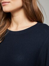 Gestrickter Basic-Pullover - Frauen - Real Navy Blue Gestrickter Basic-Pullover - Frauen - Real Navy Blue - 9 - TOM TAILOR Denim