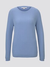 Gestrickter Basic-Pullover - Frauen - fresh light blue Gestrickter Basic-Pullover - Frauen - fresh light blue - 7 - TOM TAILOR Denim