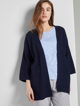 Strukturierter Kimono - Frauen - Real Navy Blue Strukturierter Kimono - Frauen - Real Navy Blue - 5 - TOM TAILOR Denim