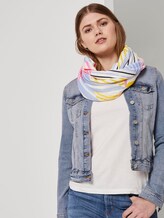 Patterned tube scarf - Women - stripe patchwork Patterned tube scarf - Women - stripe patchwork - 5 - Tom Tailor E-Shop Kollektion