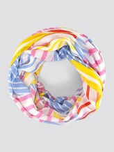 Patterned tube scarf - Women - stripe patchwork Patterned tube scarf - Women - stripe patchwork - 7 - Tom Tailor E-Shop Kollektion
