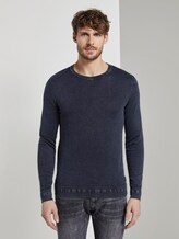 Strick-Sweater - Männer - Sky Captain Blue Strick-Sweater - Männer - Sky Captain Blue - 1 - TOM TAILOR