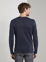 Strick-Sweater - Männer - Sky Captain Blue Strick-Sweater - Männer - Sky Captain Blue - 2 - TOM TAILOR