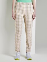 Karierte Chino Hose - Frauen - beige check Karierte Chino Hose - Frauen - beige check - 1 - TOM TAILOR Denim