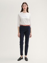 Eenvoudige Chino met Riem - Vrouwen - Sky Captain Blue Eenvoudige Chino met Riem - Vrouwen - Sky Captain Blue - 1 - TOM TAILOR