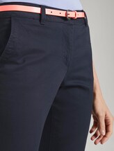 Eenvoudige Chino met Riem - Vrouwen - Sky Captain Blue Eenvoudige Chino met Riem - Vrouwen - Sky Captain Blue - 10 - TOM TAILOR