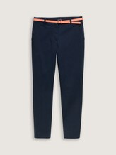 Eenvoudige Chino met Riem - Vrouwen - Sky Captain Blue Eenvoudige Chino met Riem - Vrouwen - Sky Captain Blue - 7 - TOM TAILOR