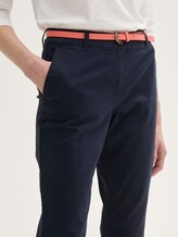 Eenvoudige Chino met Riem - Vrouwen - Sky Captain Blue Eenvoudige Chino met Riem - Vrouwen - Sky Captain Blue - 9 - TOM TAILOR