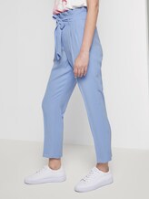 Paperbag-Hose mit Bindegürtel - Frauen - Parisienne Blue Paperbag-Hose mit Bindegürtel - Frauen - Parisienne Blue - 11 - TOM TAILOR
