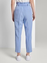 Paperbag-Hose mit Bindegürtel - Frauen - Parisienne Blue Paperbag-Hose mit Bindegürtel - Frauen - Parisienne Blue - 2 - TOM TAILOR