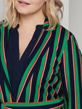 Gestreifter Long-Blazer - Frauen - navy base mutlicolor stripe Gestreifter Long-Blazer - Frauen - navy base mutlicolor stripe - 10 - My True Me