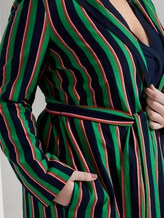 Gestreifter Long-Blazer - Frauen - navy base mutlicolor stripe Gestreifter Long-Blazer - Frauen - navy base mutlicolor stripe - 9 - My True Me