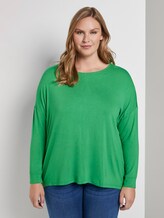 3/4 Arm Shirt mit Fledermaus-Ärmeln - Frauen - gras green 3/4 Arm Shirt mit Fledermaus-Ärmeln - Frauen - gras green - 1 - My True Me