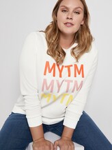 Sweater mit Schrift-Print - Frauen - Whisper White Sweater mit Schrift-Print - Frauen - Whisper White - 5 - My True Me