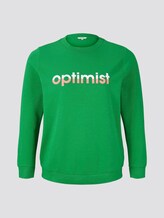 Sweater mit Schrift-Print - Frauen - gras green Sweater mit Schrift-Print - Frauen - gras green - 7 - My True Me