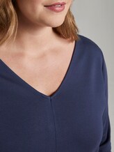 Langes Shirt mit Falte - Frauen - Real Navy Blue Langes Shirt mit Falte - Frauen - Real Navy Blue - 10 - My True Me