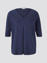 Langes Shirt mit Falte - Frauen - Real Navy Blue Langes Shirt mit Falte - Frauen - Real Navy Blue - 7 - My True Me