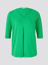 Langes Shirt mit Falte - Frauen - gras green Langes Shirt mit Falte - Frauen - gras green - 7 - My True Me