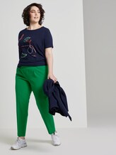 Schlichte Bundfaltenhose - Frauen - gras green Schlichte Bundfaltenhose - Frauen - gras green - 3 - My True Me