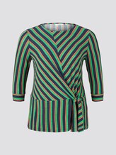 Gestreiftes Shirt mit Knoten-Detail - Frauen - navy base mutlicolor stripe Gestreiftes Shirt mit Knoten-Detail - Frauen - navy base mutlicolor stripe - 7 - My True Me