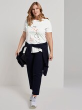 Curvy - T-Shirt mit Stickerei - Frauen - Whisper White Curvy - T-Shirt mit Stickerei - Frauen - Whisper White - 3 - My True Me