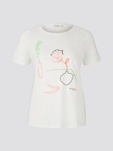 Curvy - T-Shirt mit Stickerei - Frauen - Whisper White Curvy - T-Shirt mit Stickerei - Frauen - Whisper White - 7 - My True Me