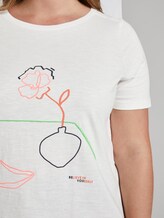 Curvy - T-Shirt mit Stickerei - Frauen - Whisper White Curvy - T-Shirt mit Stickerei - Frauen - Whisper White - 9 - My True Me