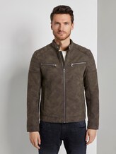 Bikerjacke aus Lederimitat - Männer - Roasted Chestnut Bikerjacke aus Lederimitat - Männer - Roasted Chestnut - 1 - TOM TAILOR