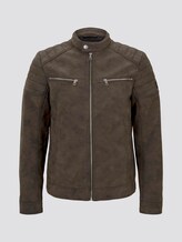 Bikerjacke aus Lederimitat - Männer - Roasted Chestnut Bikerjacke aus Lederimitat - Männer - Roasted Chestnut - 7 - TOM TAILOR