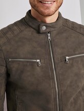 Bikerjacke aus Lederimitat - Männer - Roasted Chestnut Bikerjacke aus Lederimitat - Männer - Roasted Chestnut - 9 - TOM TAILOR