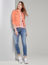 Jeansjacke im Slim-Fit - Frauen - dark papaya neon orange Jeansjacke im Slim-Fit - Frauen - dark papaya neon orange - 3 - TOM TAILOR Denim