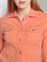 Jeansjacke im Slim-Fit - Frauen - dark papaya neon orange Jeansjacke im Slim-Fit - Frauen - dark papaya neon orange - 9 - TOM TAILOR Denim