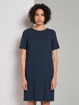 Jurk met strepen - - Sky Captain Blue Jurk met strepen - - Sky Captain Blue - 1 - Mine to five