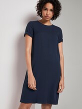 Jurk met strepen - - Sky Captain Blue Jurk met strepen - - Sky Captain Blue - 5 - Mine to five