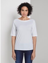 Basic T-Shirt - Frauen - White Basic T-Shirt - Frauen - White - 1 - Mine to five